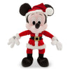 Disney Parks Santa Mickey Mouse Christmas 9" Retro Plush New with Tags