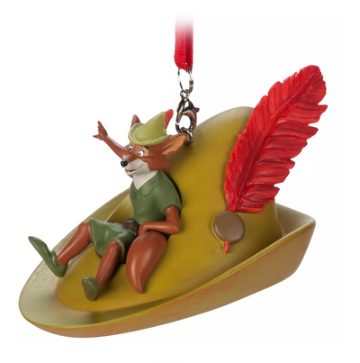Disney Sketchbook Robin Hood Hat Christmas Ornament New with Tag