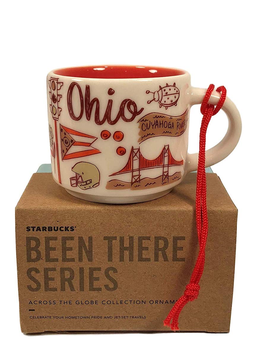 Starbucks Coffee Been There Ohio Ceramic Ornament Espresso Mug New Box