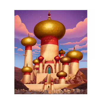 Disney Castle Collection Aladdin Jasmine Castle Puzzle Limited New with Box