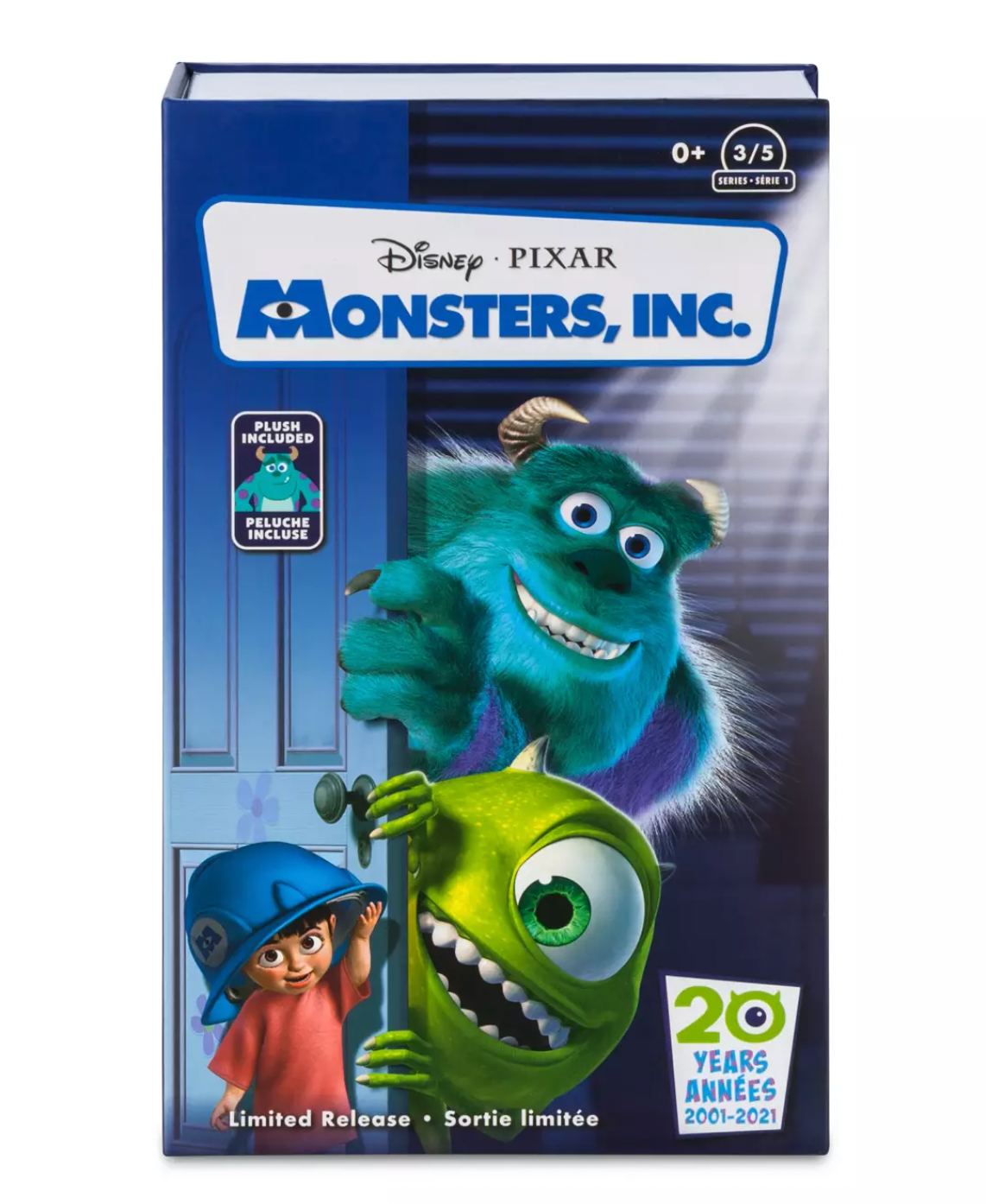 Disney Parks Sulley VHS Plush Monsters Inc. Small 7'' New