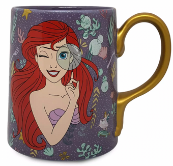Disney The Little Mermaid Ariel Thingamabob Coffee 20oz Mug and Spoon Set New