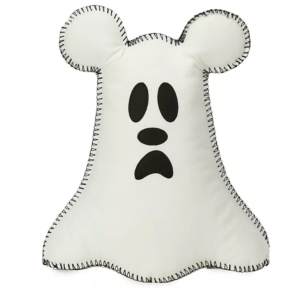 Disney Parks Halloween Mickey Mouse Ghost Pillow Boo to You New with Tag