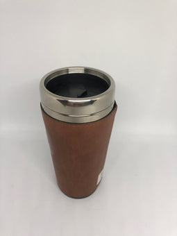 M&M's World Brown Lentil Vegan Leather Travel Tumbler New