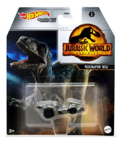Hot Wheels Jurassic World Dominion Velociraptor Beta Dinosaur Car New With Box