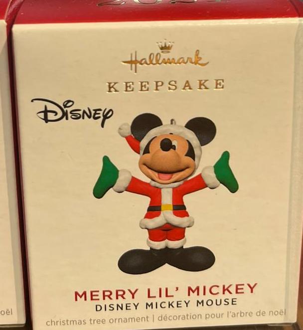 Hallmark 2021 Mini Disney Merry Lil Mickey Mouse Christmas Ornament New with Box