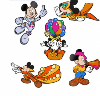 Disney Walt Disney World D23 50th All Started by a Mouse Limited Pin Set New Box