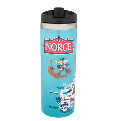 Disney Parks Epcot Mickey & Friends Norway Stainless Steel Tumbler New