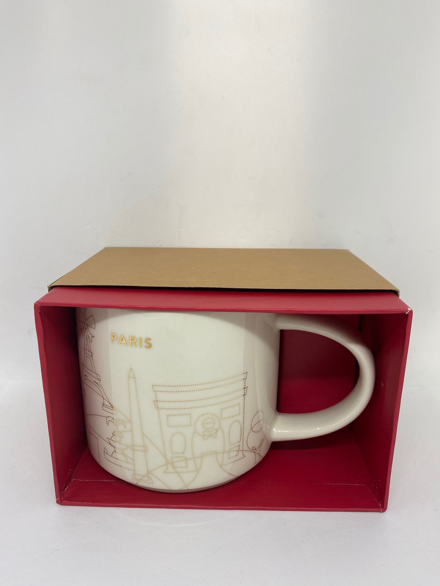 Starbucks You Are Here Collection Holiday Paris France Coffee Mug New Box