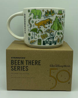 Disney WDW 50th Celebration Starbucks Been There Animal Kingdom Mug New