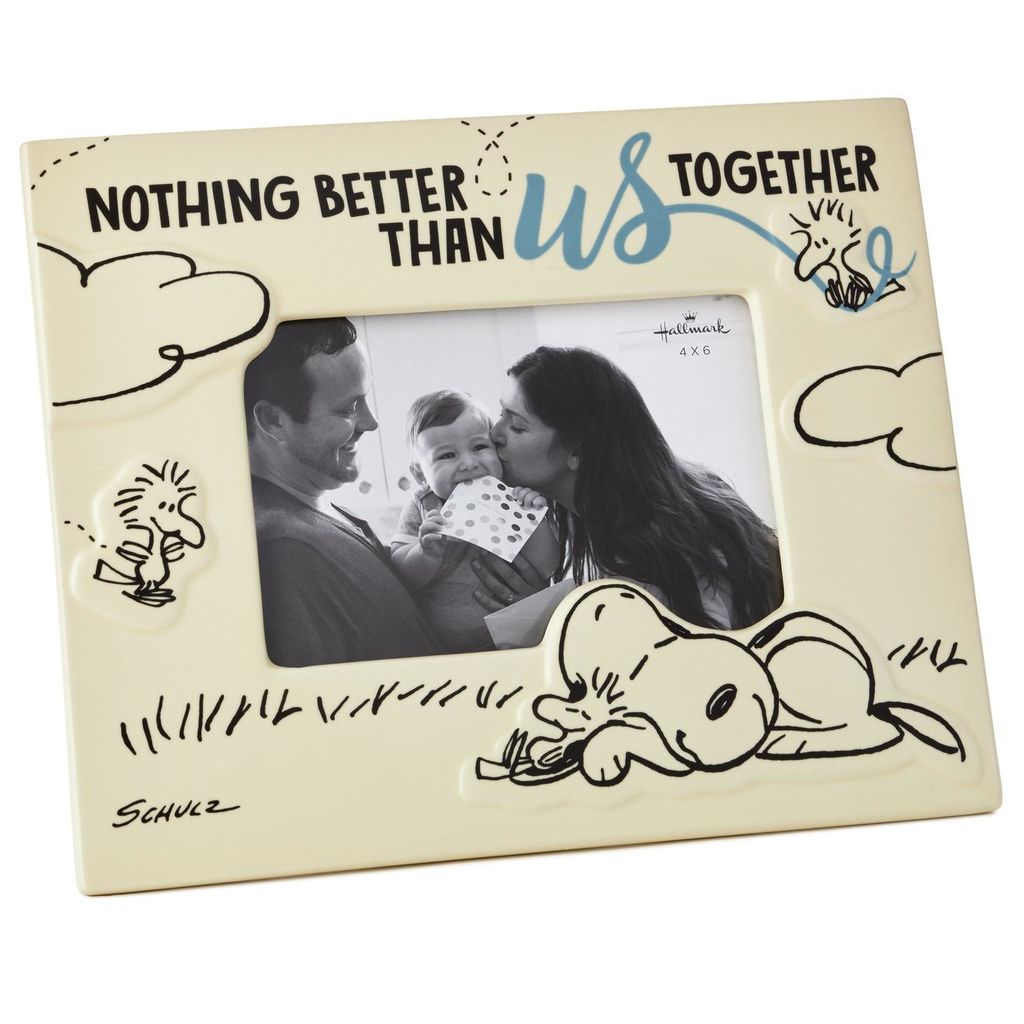 Hallmark Peanuts Snoopy Better Together Photo Picture Frame 4x6 New