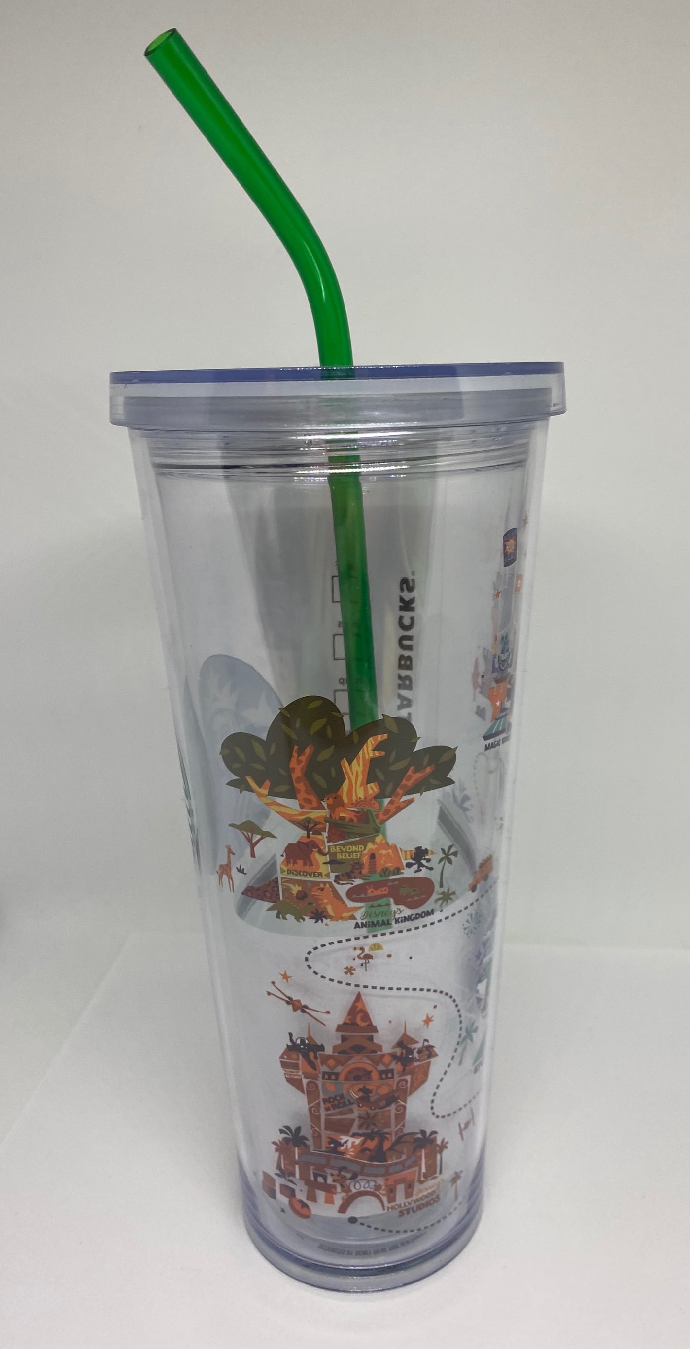 Disney Parks Walt Disney World Starbucks Tumbler with Straw 24oz New