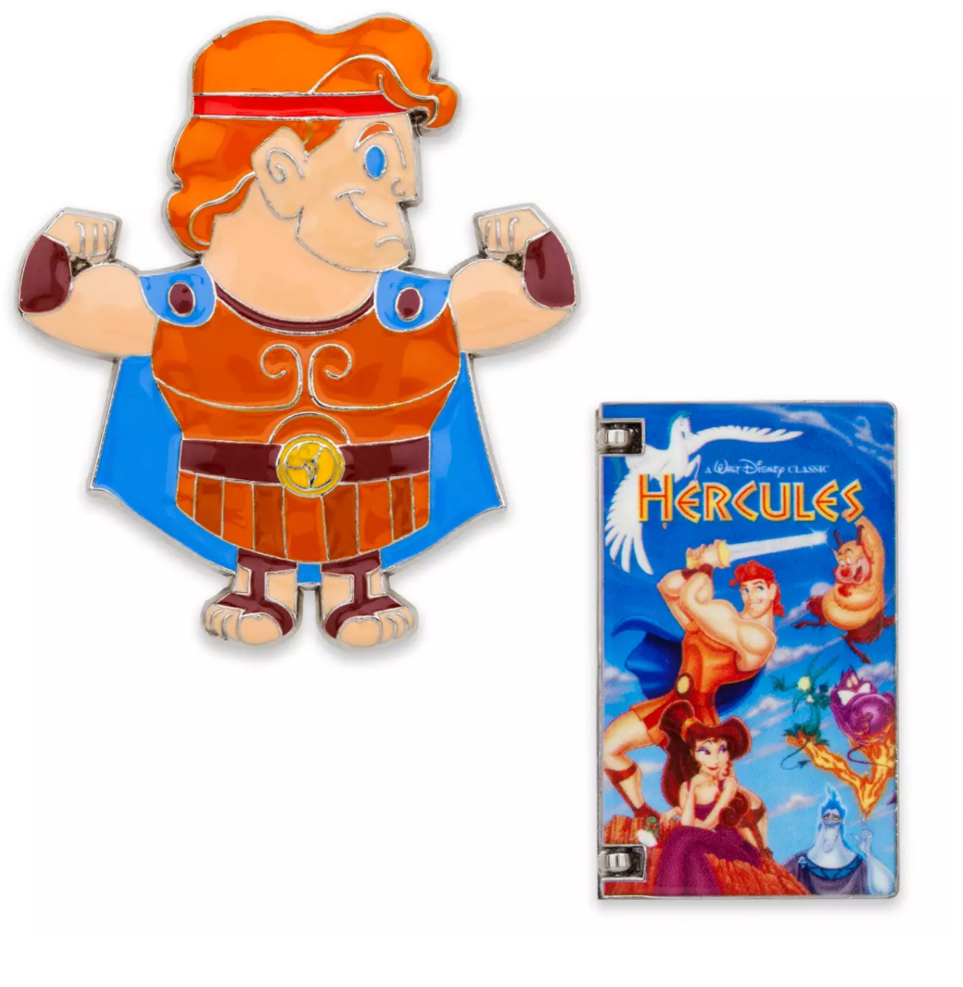 Disney Hercules VHS Pin Set Limited Release New