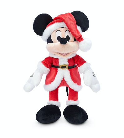 Disney Parks 2020 Christmas Santa Mickey Mouse Medium Plush New with Tag