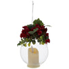 Robert Stanley Christmas Bouquet & Globe LED Candle Ornament New with Tag