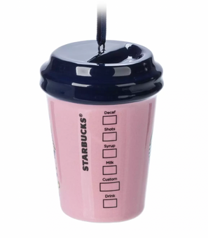 Disney Starbucks Minnie Epcot Studios Cup Christmas Ornament New with Tag