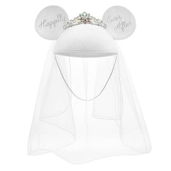 Disney Parks Minnie Mouse Bride Happily Ever After Ear Hat New with Tag