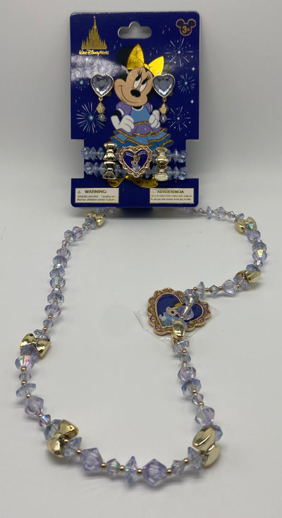 Disney Parks WDW 50th Magical Celebration Minnie Costume Jewelry Set New w Tag