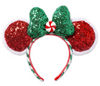 Disney Minnie Mouse Peppermint Twist Ear Headband New With Tag