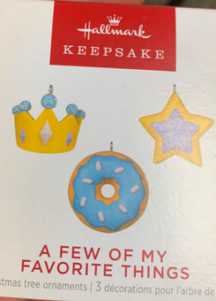 Hallmark 2022 Mini Few of My Favorite Things Set Christmas Ornament New With Box