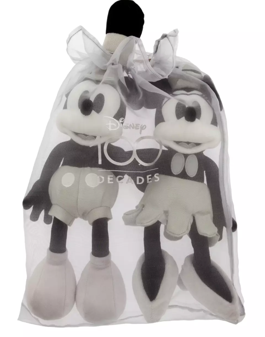 Disney Parks Mickey & Minnie Steamboat Willie Plush Set Disney 100 New with Tag
