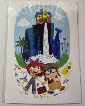 Disney Artist UP Stuff We'll Do by Steph Laberis Postcard Wonderground New