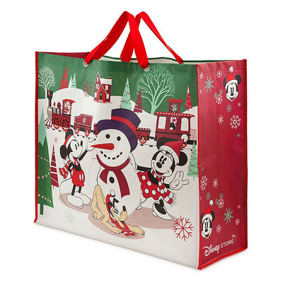 Disney Store Mickey and Friends Reusable Holiday Extra Large Tote New with Tags
