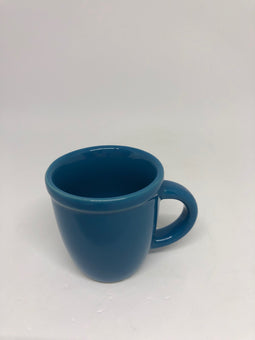 M&M's World Logo Blue Solid Shot Glass Mini Mug New