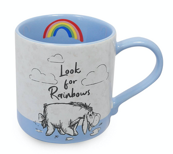 Disney Winnie and Friends When It Rain Look for Rainbows Ceramic Coffee Mug New
