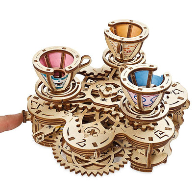 Disney Parks Mad Tea Party Attraction Puzzle by UGears New with Box