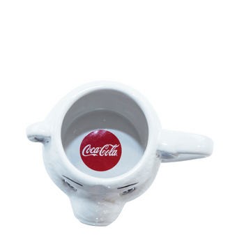 Authentic Coca Cola Coke Polar Bear Sculpted Head Ceramic Coffee Mug New