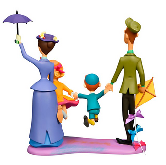 Disney Disneyland Paris Mary Poppins Bert Michael Jane Banks Limited Figurine