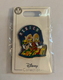 Disney Parks Epcot World Showcase Mexico Three Caballeros Pin New with Card
