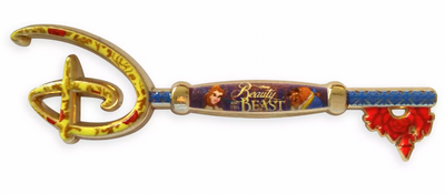 Disney Beauty and the Beast 30th Anniversary Collectible Key Pin Belle New