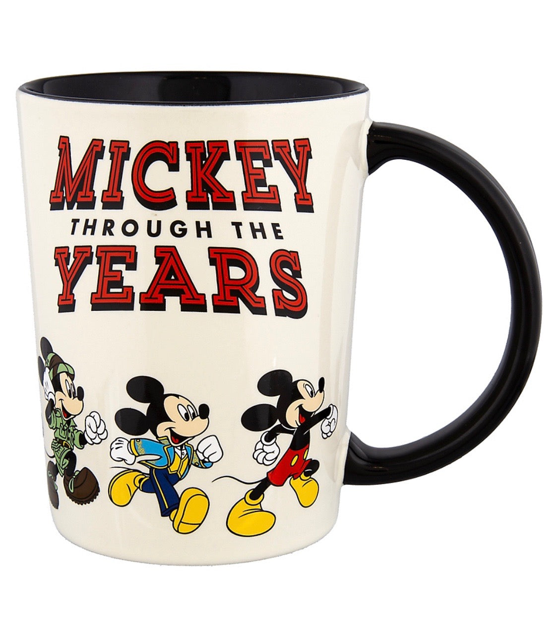 Disney Parks Mickey Through the Years Ceramic Coffee Mug New