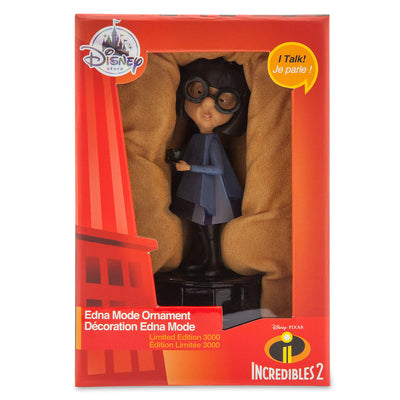 Disney Store Edna Mode Talking Ornament Incredibles 2 Limited Edition New