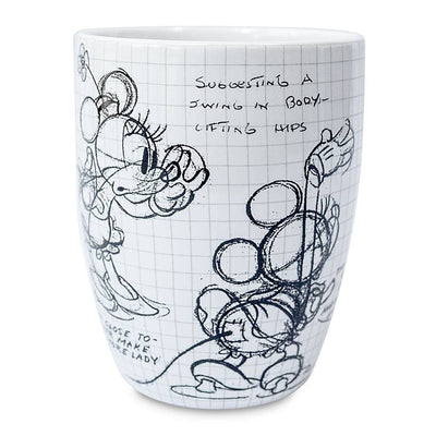 Disney Minnie Mouse Sketch and Animation Tips Mug New