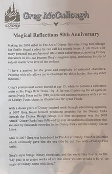 Disney Parks 50th Anniversary Walt Disney World Castle McGullough Print New