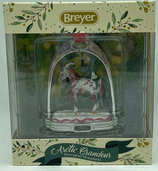 Breyer Horses 2021 Artic Grandeur Holiday Horse Stirrup Christmas Ornament New
