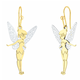 Disney Parks Tinker Bell Wire Earrings New with Box