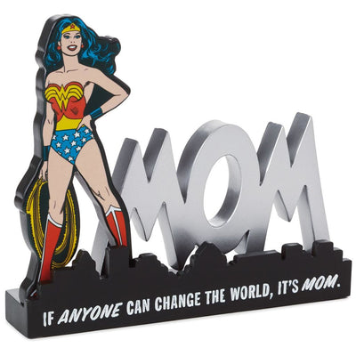 Hallmark Wonder Woman Mom Quote Sign Desk Accessory New