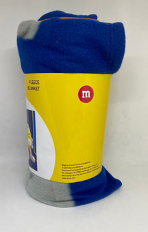 M&M's World Silhouette Characters Fleece Blanket New Edition New with Tags