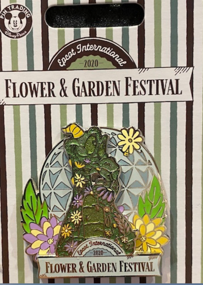 Disney Flower Garden 2020 Figment Topiary Pin Limited New with Card