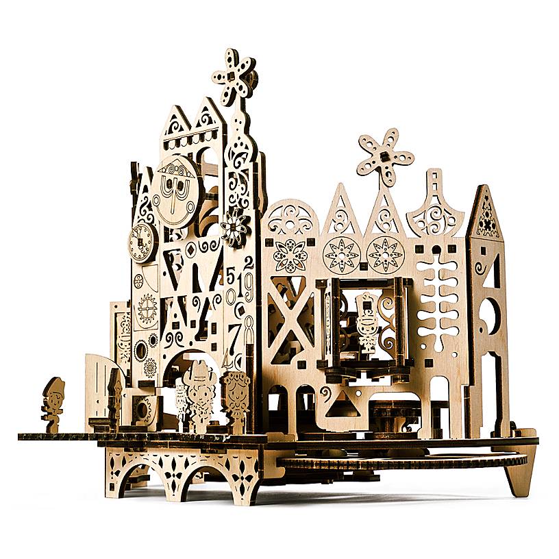 Disney Parks it's a small world Wooden Puzzle by UGears New with Box