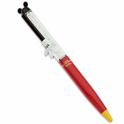 Disney Parks Red Mickey Mouse Pen by Arribas Brothers New with Box