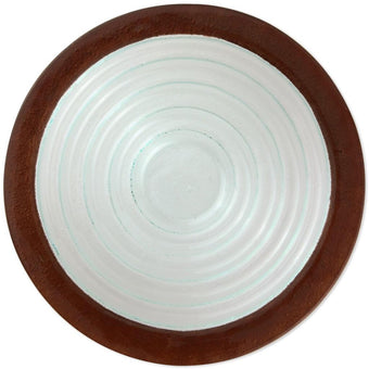 Hallmark Copper Rimmed Blown Glass Decorative Bowl 12.4 inc New