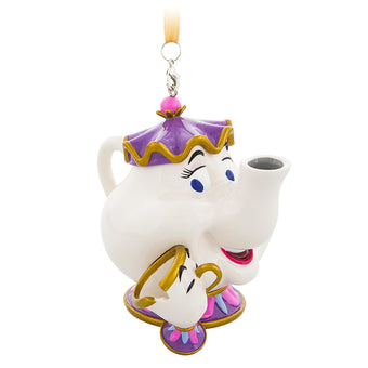 Disney Parks Mrs. Potts & Chip Christmas Holiday Ornament New with Tags