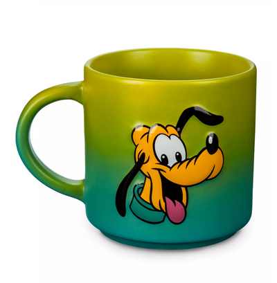 Disney Goofy and Pluto Satin Finish 20oz Coffee Mug New
