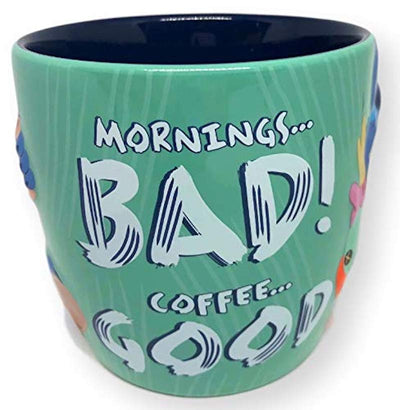 Disney Parks Stitch and Scrump Mornings Bad Coffee Good Mug New