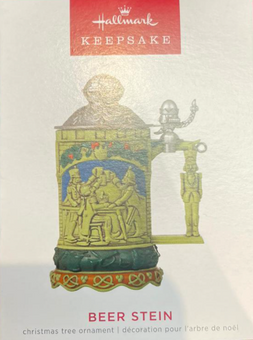 Hallmark 2022 Beer Stein Christmas Ornament New With Box